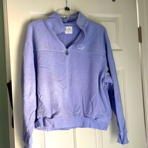 Ivory Ella light purple quarter zip size medium